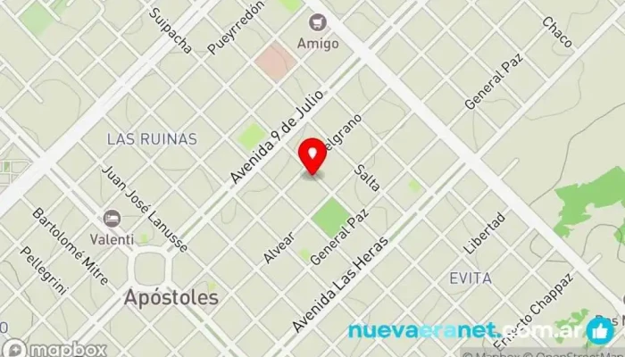 mapa de La Gloria Cocina Artesanal Restaurante de comida para llevar, Restaurante en Apóstoles