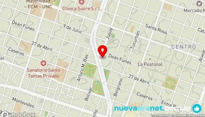 mapa de La Gran Chipa Panadería, Cafetería, Restaurante de comida saludable en JZA
