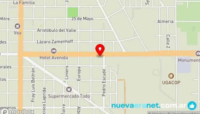 mapa de La Granadina Panadería en Gral. Alvear