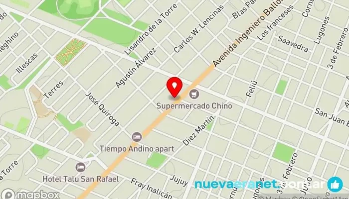 mapa de La Granadina Panadería en San Rafael