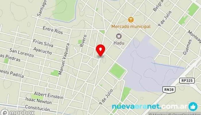 mapa de La Horqueta Lugar de interés histórico en Monteros