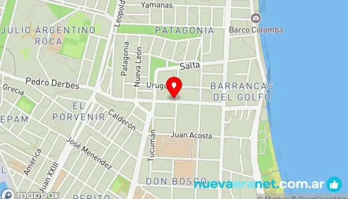 mapa de La Loma Panaderia Panadería en Puerto Madryn