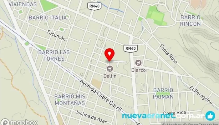 mapa de La Malligasteña Panadería en Chilecito