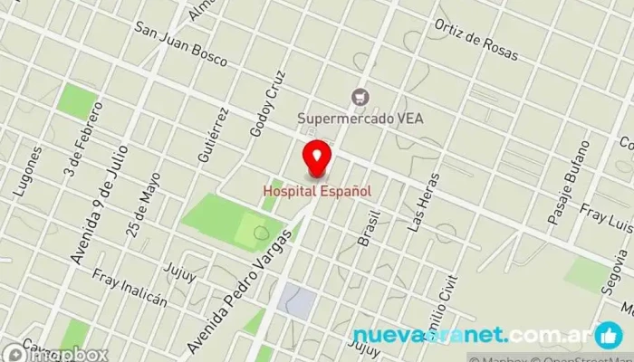 mapa de La Martina Panadería y Confitería Panadería en EJH