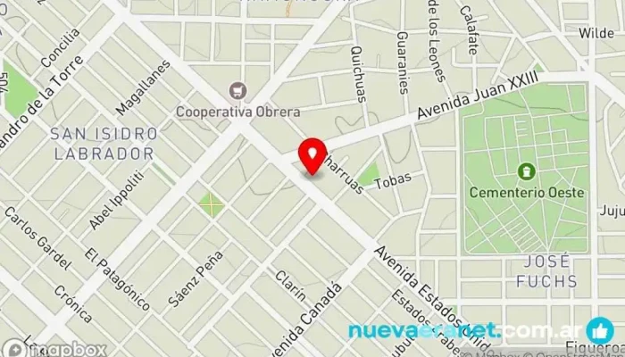 mapa de La Matilde Panadería en Comodoro Rivadavia