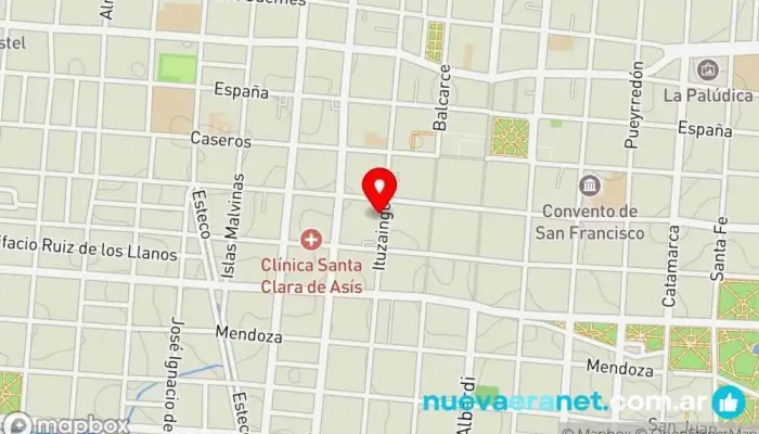 mapa de La Medialuna del Amigo Riera Panadería, Pastelería en Salta