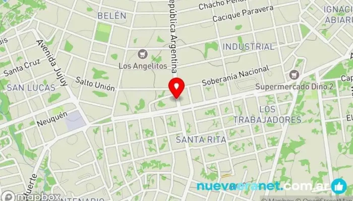 mapa de La Mejor Panadería, Tienda de fiambres, Pastelería en Puerto Iguazú