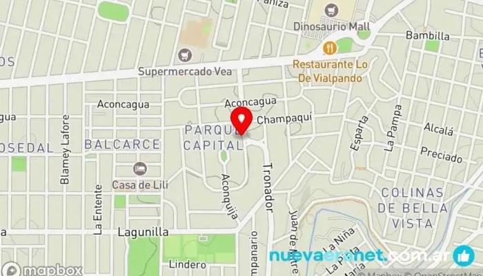 mapa de La Migliore Panadería Confiteria Panadería en AJF