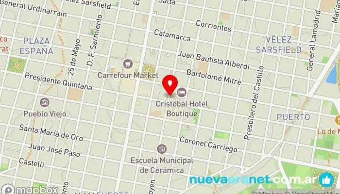 mapa de La Milonguita Panadería y Café Panadería en Concordia