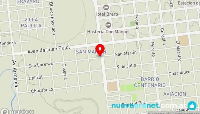 mapa de La Mojarra - Articulos de Camping Y Pesca Comercio en Monte Caseros
