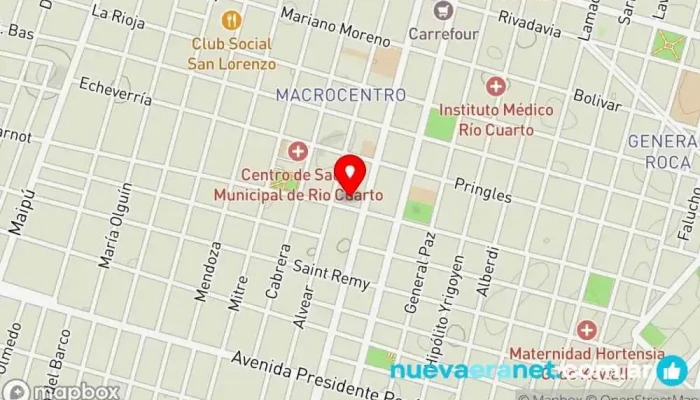 mapa de La Molinera Panadería en Río Cuarto