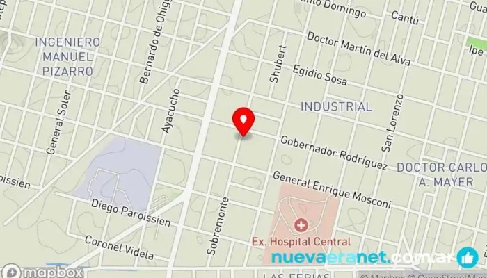 mapa de La Molinera Panadería en Río Cuarto