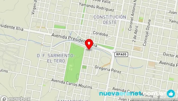 mapa de La Noe Briozzi Pastelería en Concordia