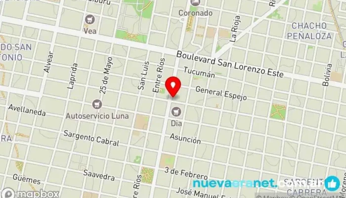 mapa de La Nonna Rina Panadería en Concordia