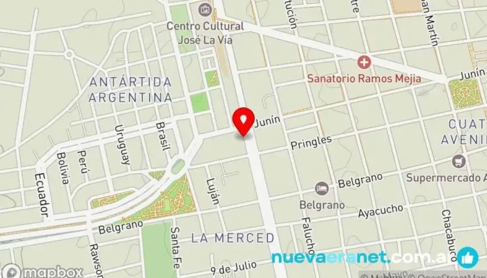 mapa de La nueva casa del placard Tienda de muebles en San Luis
