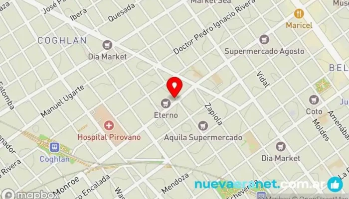 mapa de La Nueva Esmeralda-Panaderia Panadería, Cafetería, Pastelería en Cdad. Autónoma de Buenos Aires