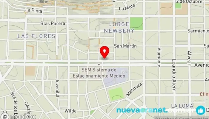 mapa de La Nueva Italia Panadería en Comodoro Rivadavia