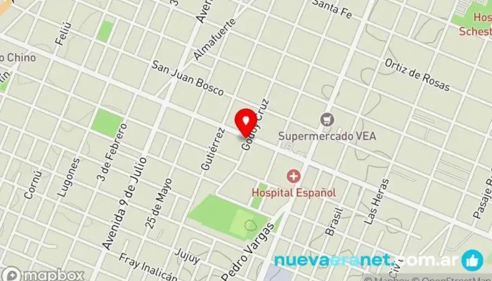 mapa de La Nueva Panadería Panadería, Pastelería en San Rafael