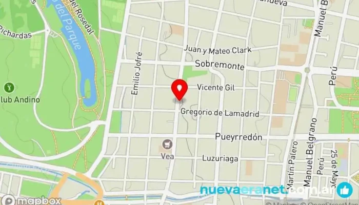 mapa de La Nueva Perla Panadería en Mendoza