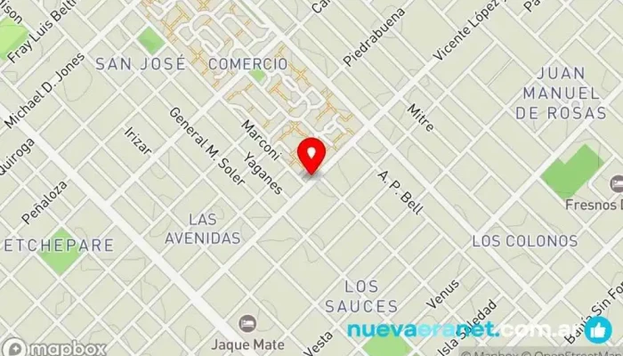 mapa de La Nueva Sabores Sureños Panadería en Trelew