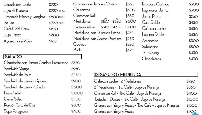 La Pana -  Carta - Posadas