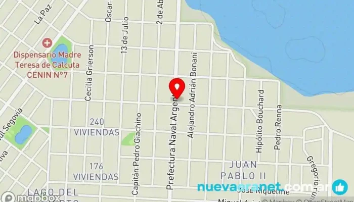 mapa de La pana de gaby Supermercado en Río Gallegos