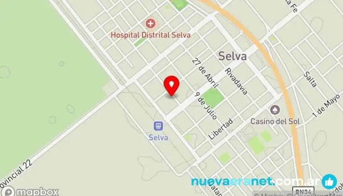 mapa de La pana de Pirincho Panadería en Selva