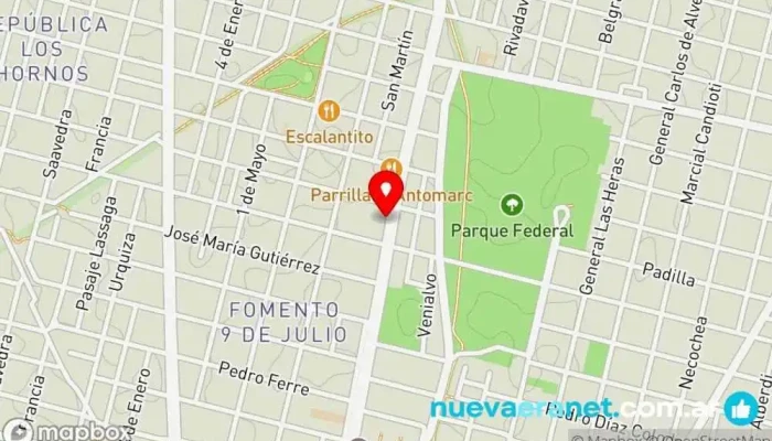 mapa de La Panadería de Lola Panadería en Santa Fe de la Vera Cruz