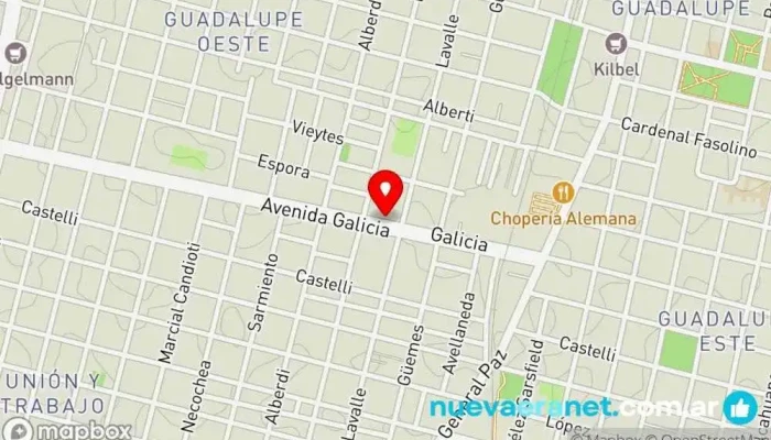 mapa de La panaderia de Lola Panadería en Santa Fe de la Vera Cruz