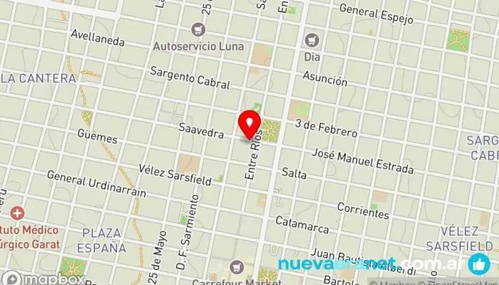 mapa de LA PANADERIA Panadería en Concordia