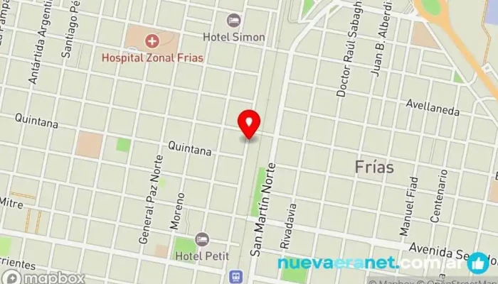 mapa de La Panaderia Panadería en Frías