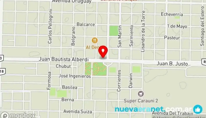 mapa de La Panadería Panadería en Villa Angela