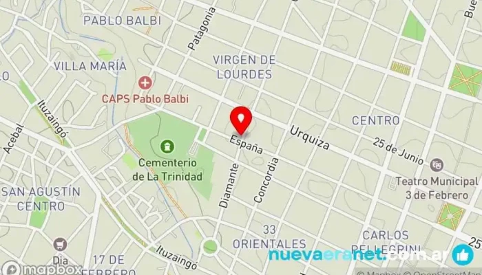 mapa de La Panaderia Panadería en Paraná