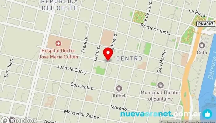 mapa de La Panaderia SIN TACC Lauritacc. Panadería en Santa Fe de la Vera Cruz