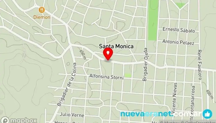 mapa de La Panera Panadería en Santa Rosa de Calamuchita