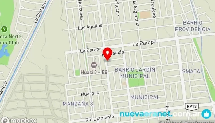 mapa de La Panetteria Panadería en Las Heras