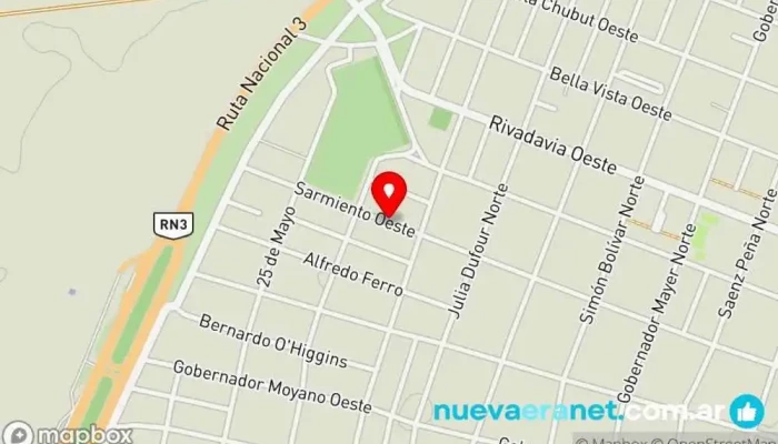 mapa de La Pasteleria de Ale Pastelería en Cmte. Luis Piedrabuena