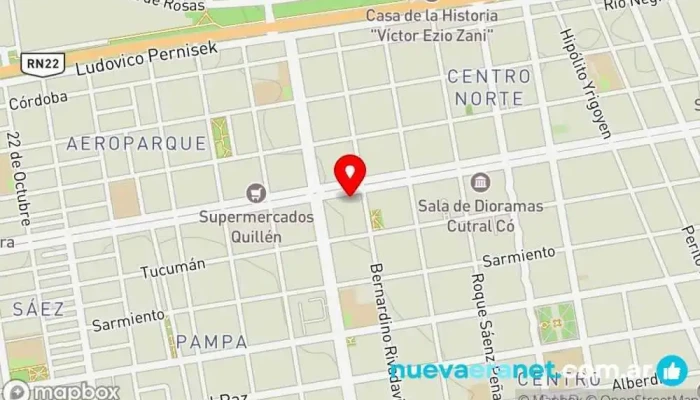 mapa de La Pastelería de Doña Emma Pastelería en Cutral Co