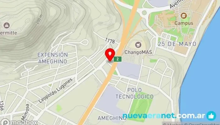 mapa de La Pastelería de Paula 2 Cafetería en Comodoro Rivadavia