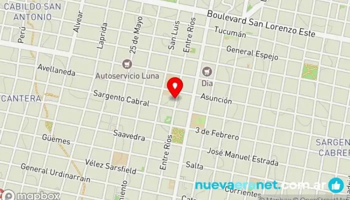 mapa de La Pasteleria Pastelería en Concordia