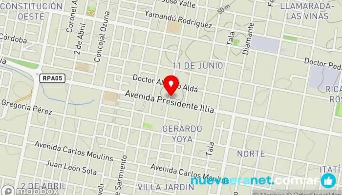 mapa de La Pasteleria Panadería en Concordia