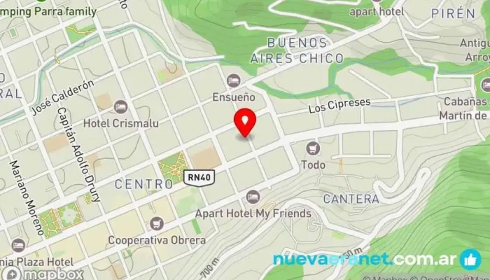 mapa de La Paz Cocina Panadería en San Martín de los Andes