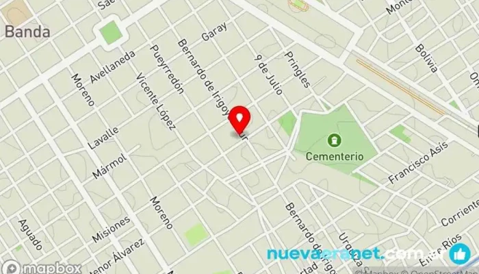 mapa de La Pequeña 2 Panadería en La Banda