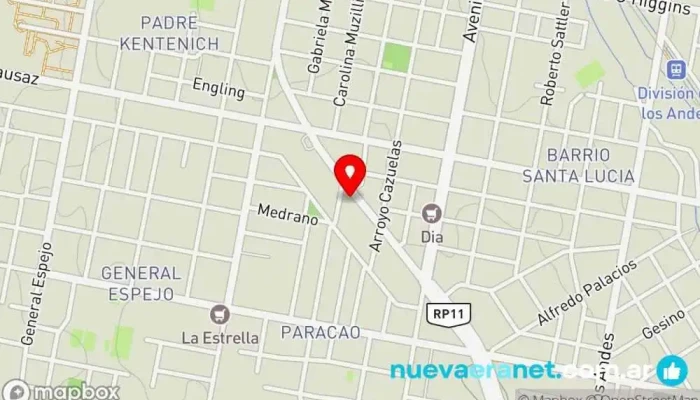 mapa de La Perla Panaderia Panadería en Paraná