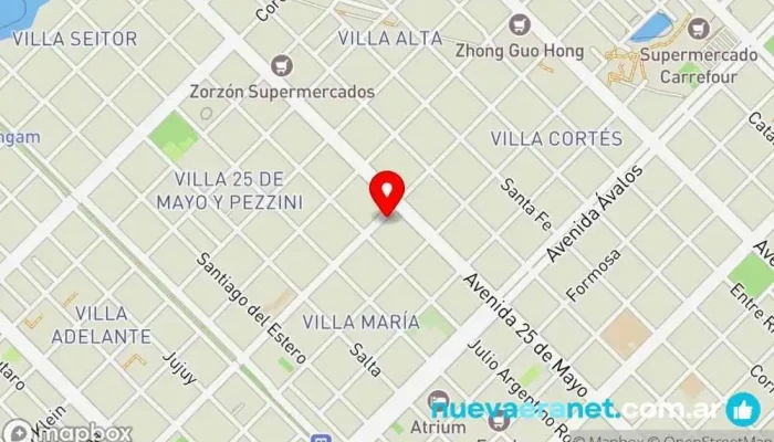 mapa de La Petite Pastelería en Resistencia