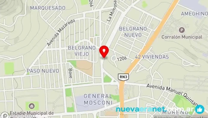 mapa de LA PODEROSA Panadería en Comodoro Rivadavia