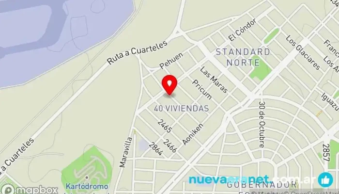 mapa de La Poderosa • Panadería & Sandwichería Panadería en Comodoro Rivadavia
