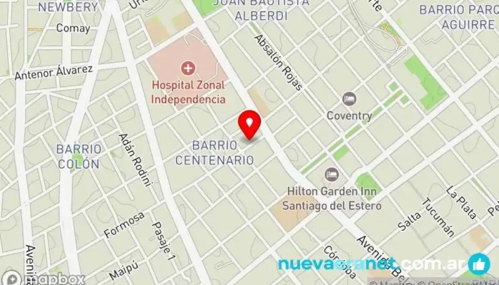mapa de La Porteña Panificacion Panadería en GEA