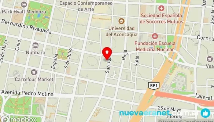 mapa de La Primavera Panaderia & Confitería Panadería en Mendoza