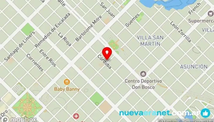 mapa de La Primera Panadería, Pastelería en Resistencia